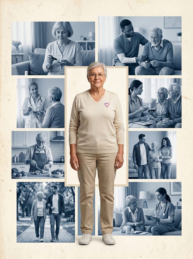 Cuidados a domicilio de personas con diabetes